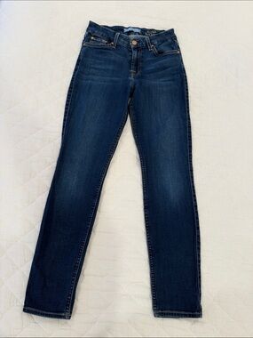 7 For All Mankind Dark Blue Skinny Jeans